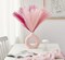 Hot Pink Blush Pink Faux Pampas Grass Decor, 6 PCS 17.7 Inch Artificial Pampas Grass Stems, Boho Wedding Table Centerpieces, Pink Pampas Floral Arrangement for Home Living Room Vase Decor